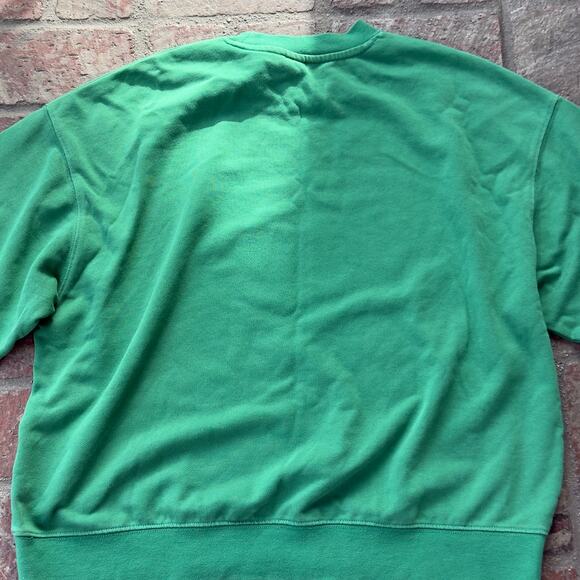 H&M Self Care Club Green Sweatshirt Long Sleeve Cozy Fall Size L - Picture 7 of 7